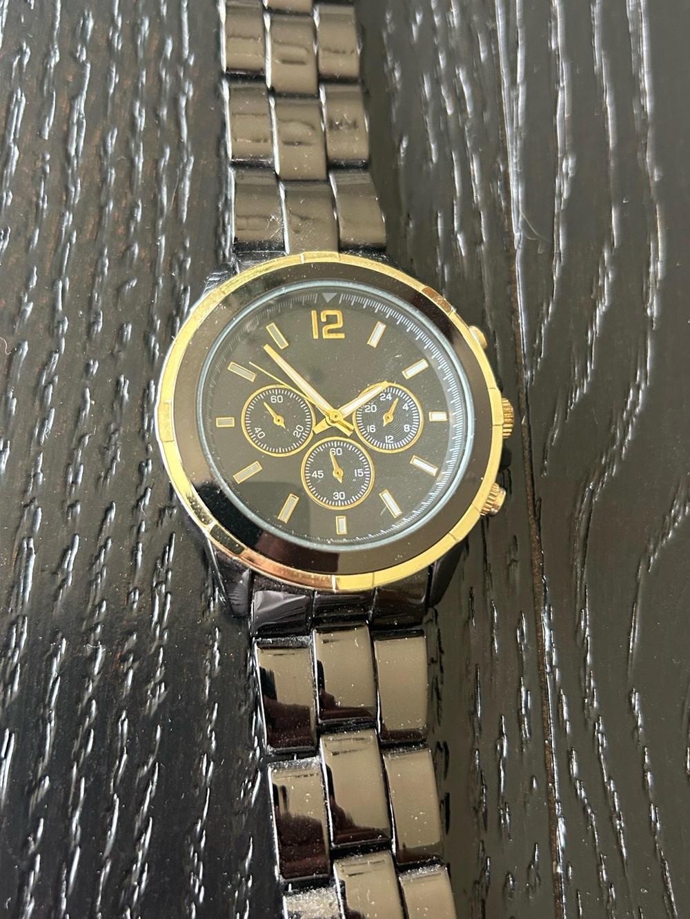 Black Watch with Gold Accents
